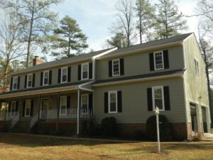 Two-story suburban house with front porch